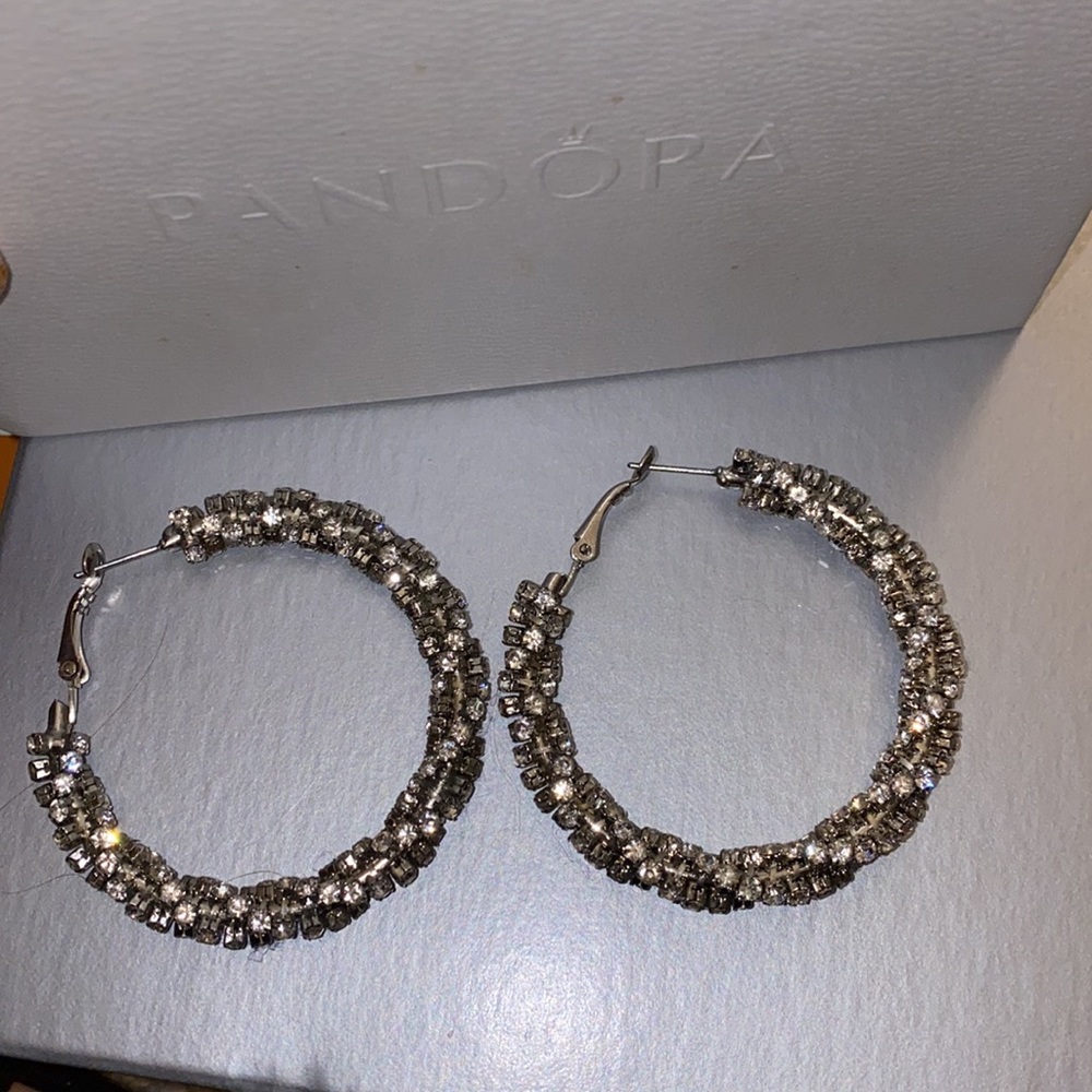 Bebe Silver Hoops bundle - Picture 4 of 8